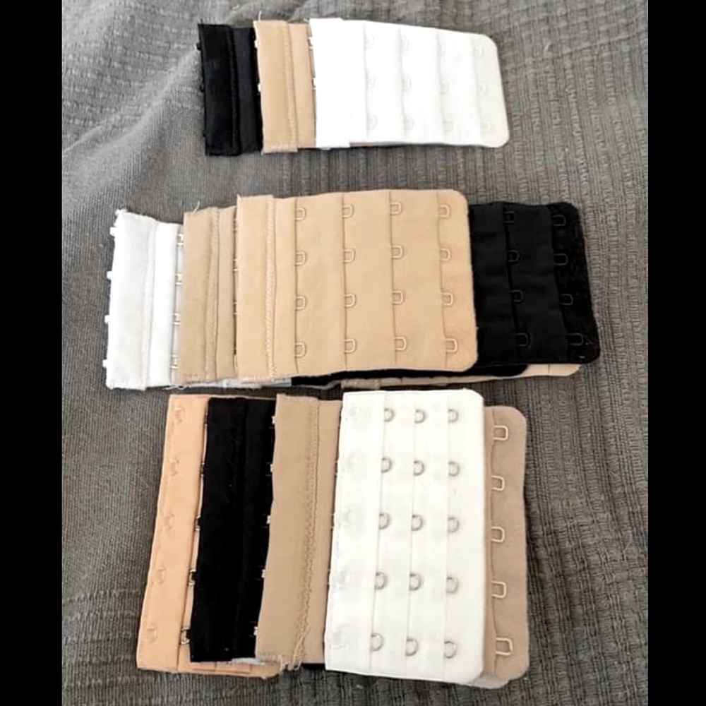 Various size bra extender lot (3-4-5 hook)